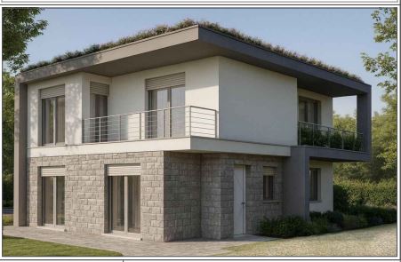 POGGIO A CAIANO. NUOVA COSTRUZIONE VILLA LIBERA SU 3 LATI CON GIARDINO